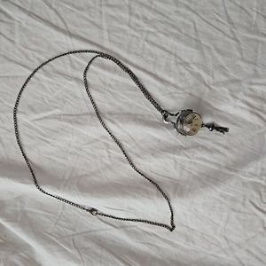 Steampunk clock necklace
